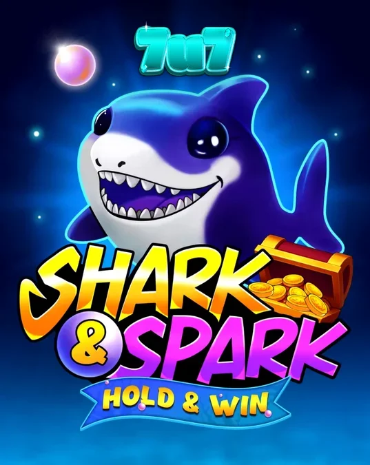 Shark & Spark Hold & Win মোবাইল স্লট গেমের ইন্টারফেসের দৃশ্য